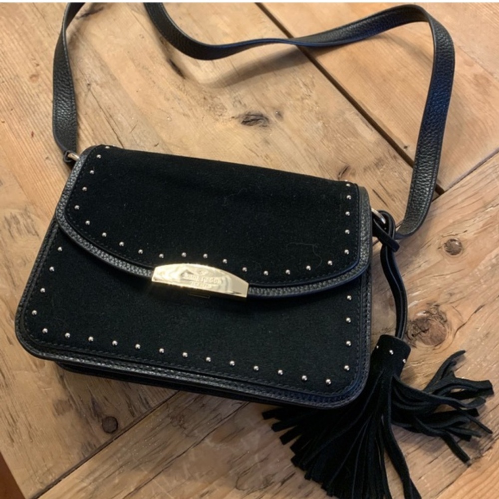 Kate Spade Suede and Leather Studded Crossbody